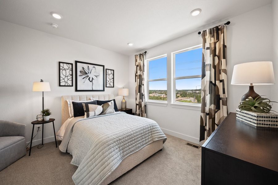 Furnished interior in a model home at Berkeley Villas in Denver (Image 22).
