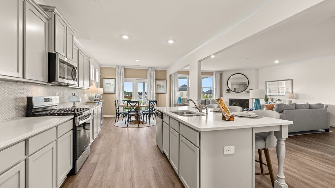 Furnished interior in a model home at Independence in Loganville (Image 8).
