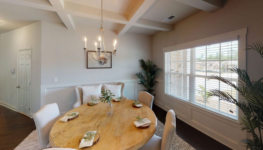 Furnished interior in a model home at Cove Lake Estates in Conley (Image 19).