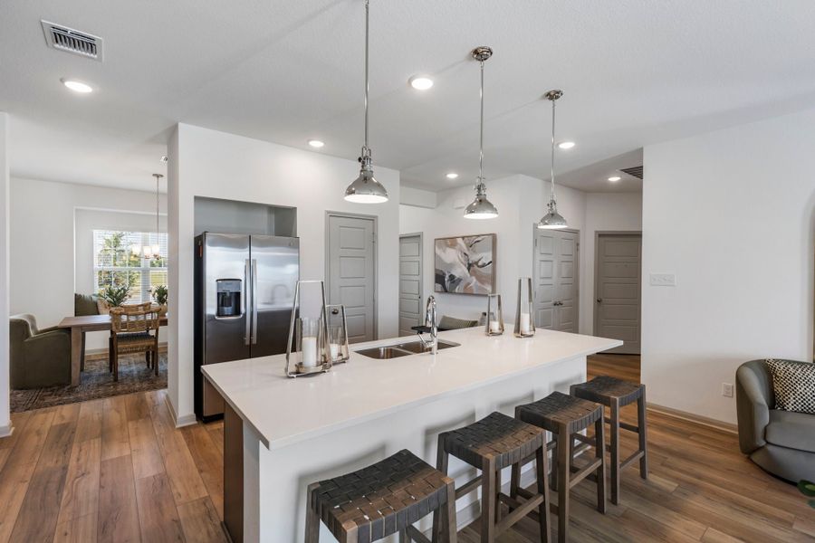 Furnished interior in a model home at Eastern Wells in Jarrell (Image 24). Furnished interior in a model home at Eastern Wells in Jarrell (Image 24).