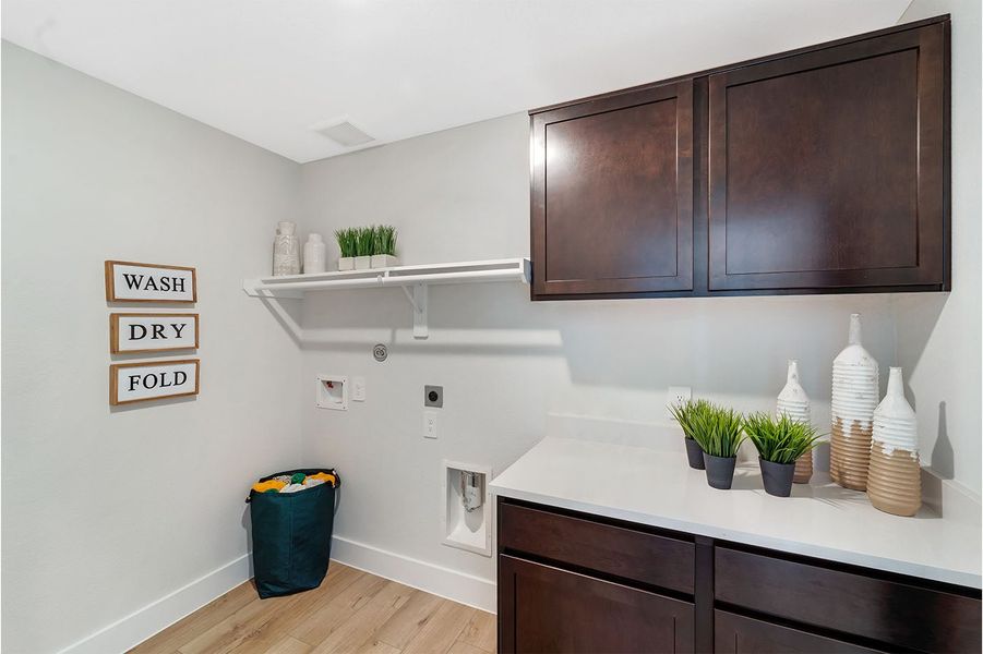 Furnished interior in a model home at Heartland in Crandall (Image 21).