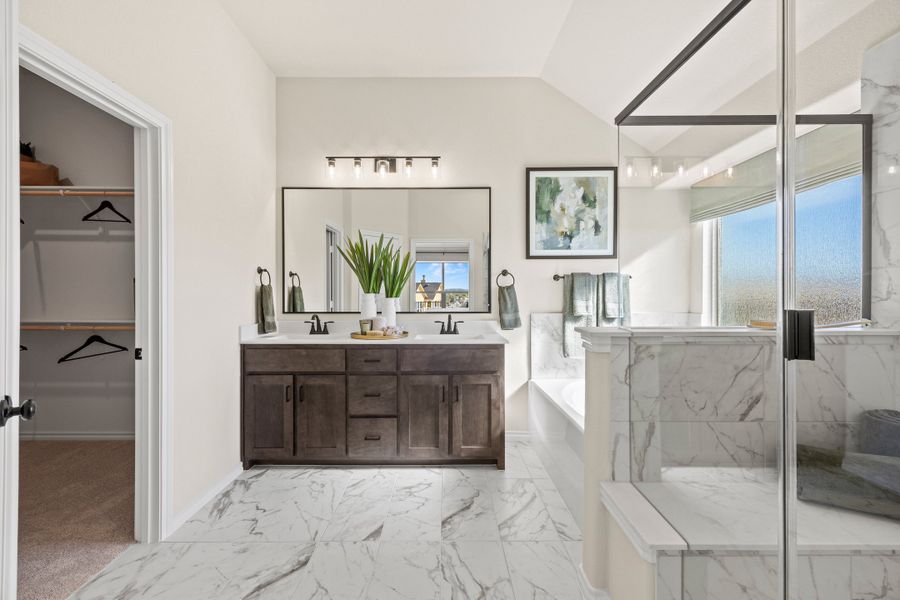 Furnished interior in a model home at Waterford Park in Weatherford (Image 31).