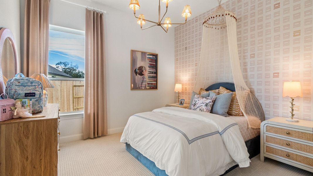 Furnished interior in a model home at Sundance Cove in Crosby (Image 31).