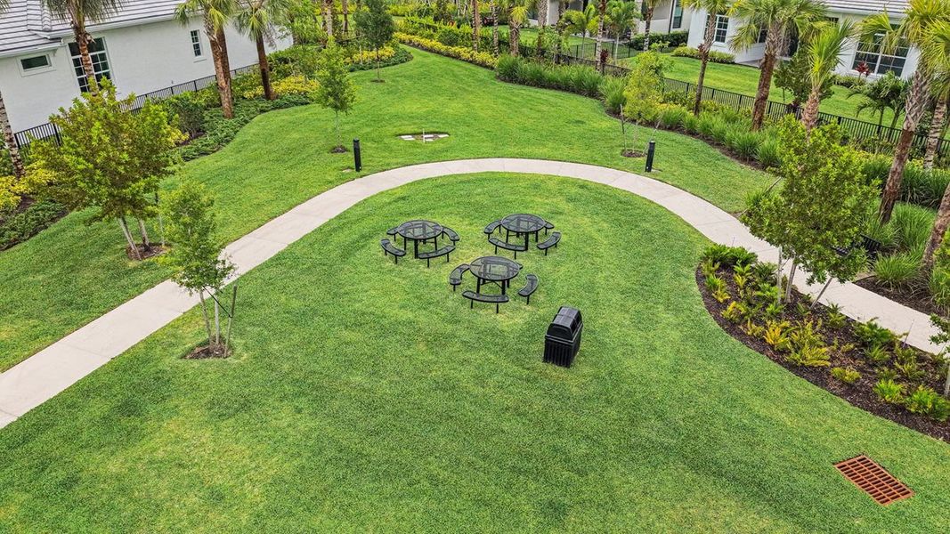 Walking Paths and Outdoor Seating