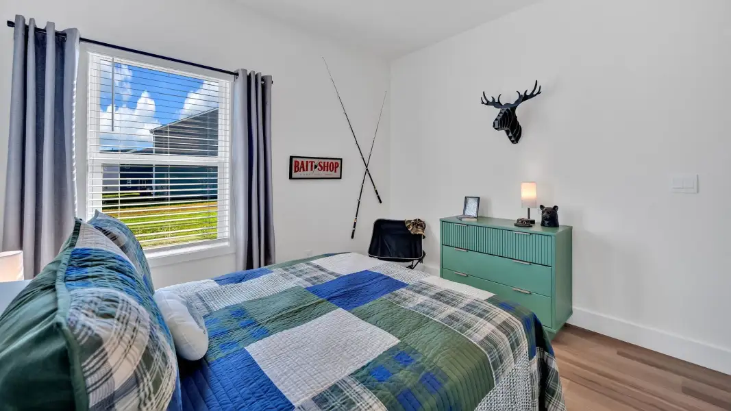 Furnished interior in a model home at Serenity Cove in Morristown (Image 27).