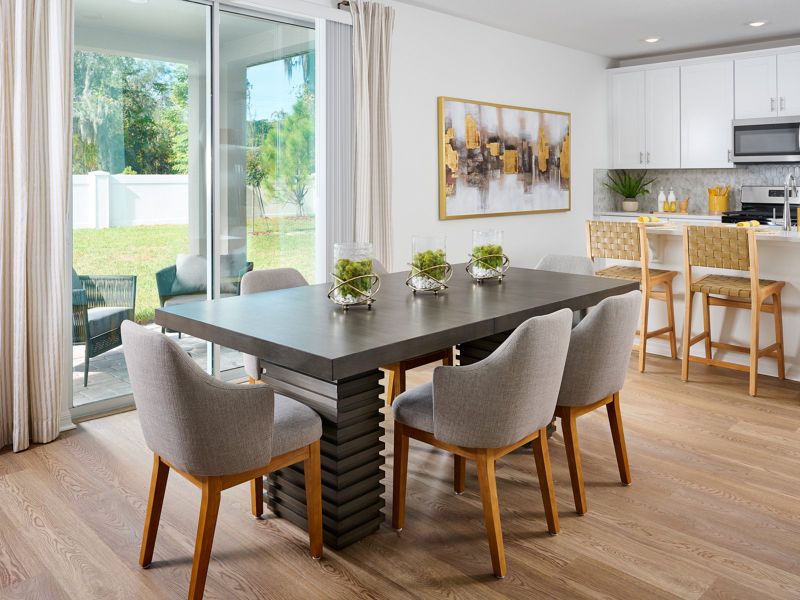 Dining room in Marigold floorplan