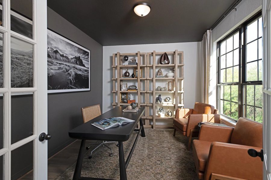 Furnished interior in a model home at Cedar Pointe in Crosby (Image 4).