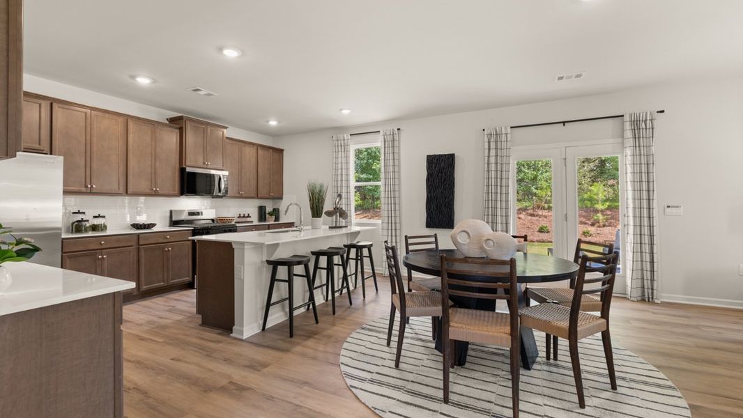Furnished interior in a model home at Grandview at Lanier in Dawsonville (Image 9).