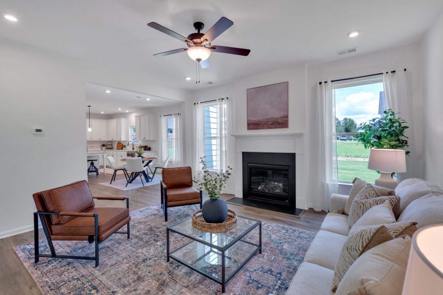 Furnished interior in a model home at Maple Village in Adairsville (Image 14).