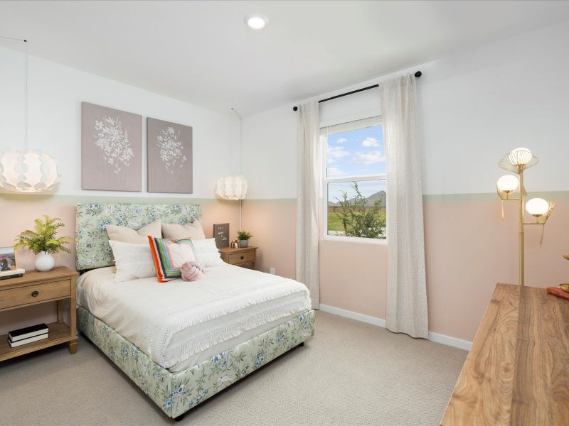 Bedroom in Lark Floorplan at Mesquite Mountain Ranch