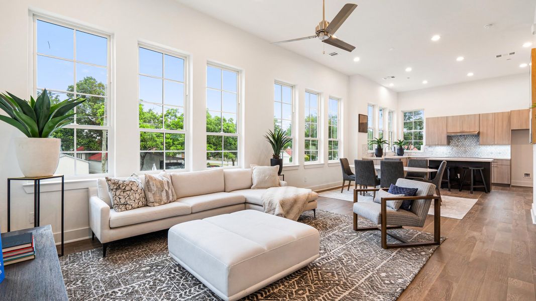 Furnished interior in a model home at Downtown Round Rock – The Depot in Round Rock (Image 3).