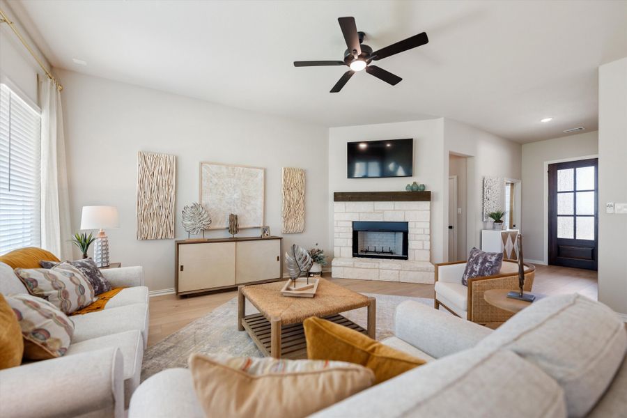 Furnished interior in a model home at Hillview Addition in Decatur (Image 15).