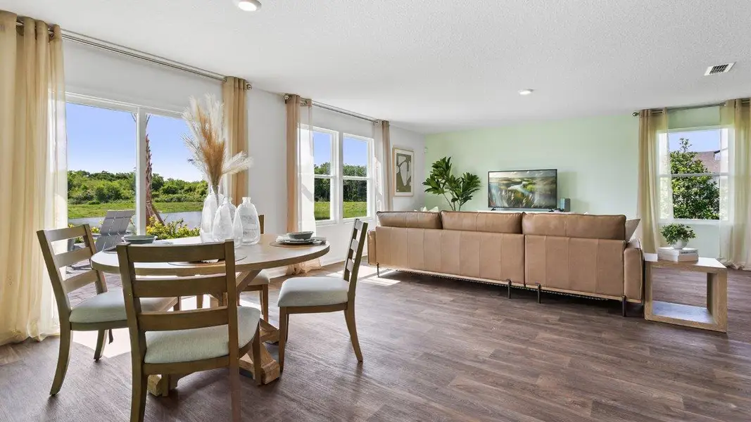 Furnished interior in a model home at Canopy Oaks in Kingsland (Image 6).