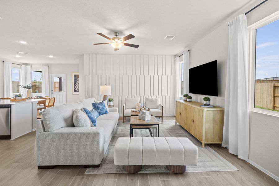 Furnished interior in a model home at Azalea in Pattison (Image 7). Furnished interior in a model home at Azalea in Pattison (Image 7).