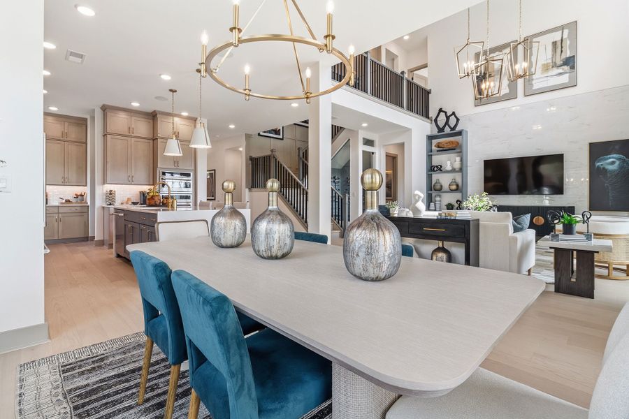 Furnished interior in a model home at Meadow Brook Farms in Cumming (Image 15).