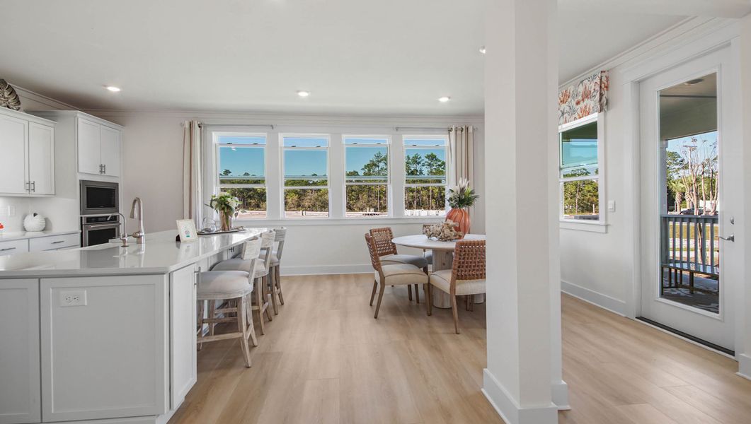 Furnished interior in a model home at Parkside in Santa Rosa Beach (Image 7).