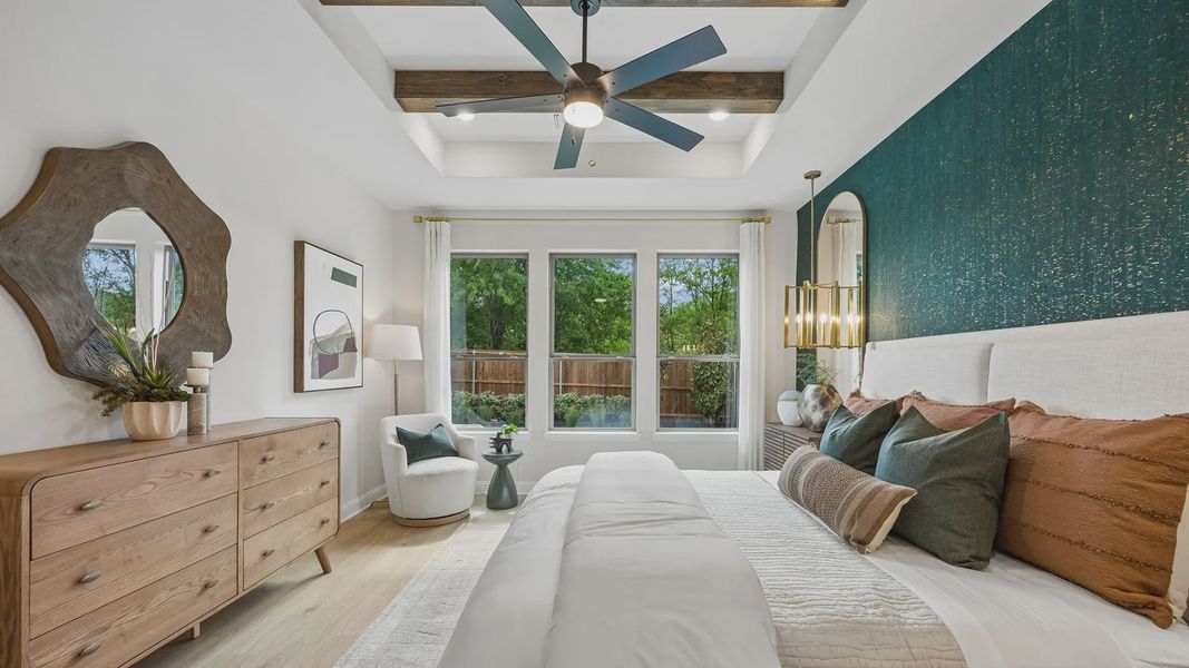Furnished interior in a model home at Westpoint Park in Fort Worth (Image 27).
