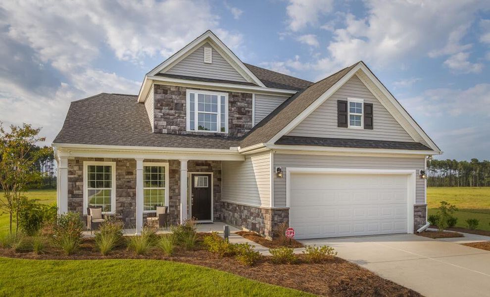 Front exterior of a home in the Founders Club community, located in Moore, SC (Image 2).