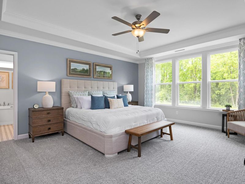 Furnished interior in a model home at Ashland in New Hill (Image 51). Furnished interior in a model home at Ashland in New Hill (Image 51).