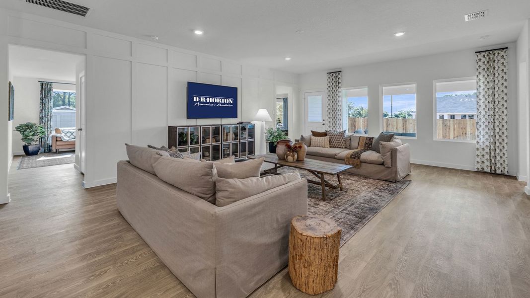 Furnished interior in a model home at Sonoma Oaks in Fredericksburg (Image 15).