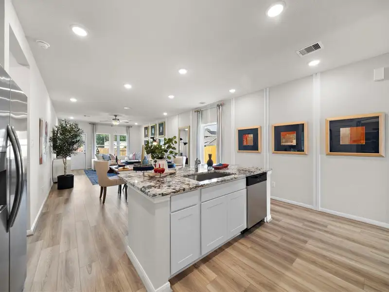 Furnished interior in a model home at Liberty Estates in Cleveland (Image 11).