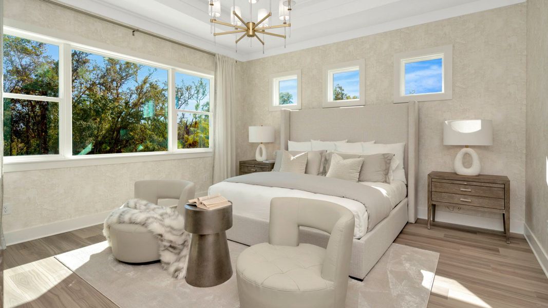 Furnished interior in a model home at Serengeti in Spring Hill (Image 22).