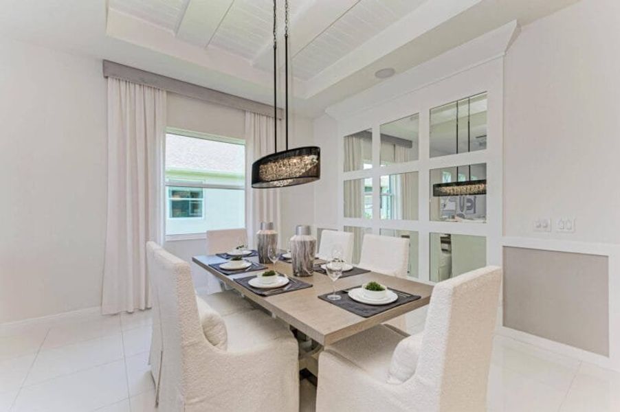 Furnished interior in a model home at The Willows in Parrish (Image 10). Furnished interior in a model home at The Willows in Parrish (Image 10).