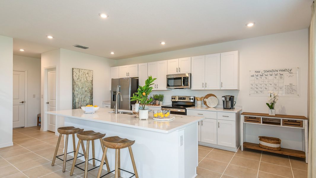 Furnished interior in a model home at Marion Creek in Haines City (Image 63).