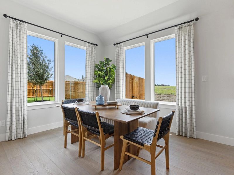 Furnished interior in a model home at Mercer Meadows in Royse City (Image 16).