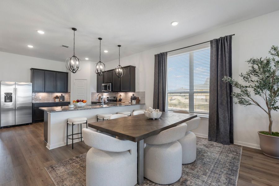 Furnished interior in a model home at Warrior's Legacy in Nolanville (Image 3). Furnished interior in a model home at Warrior's Legacy in Nolanville (Image 3).