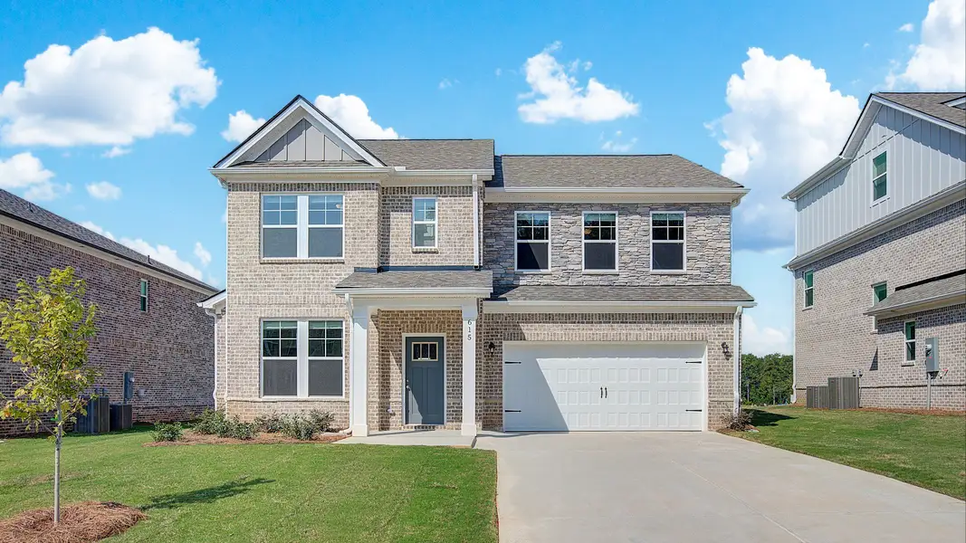 Front exterior of a home in the Bowers Farm community, located in McDonough, GA (Image 3).