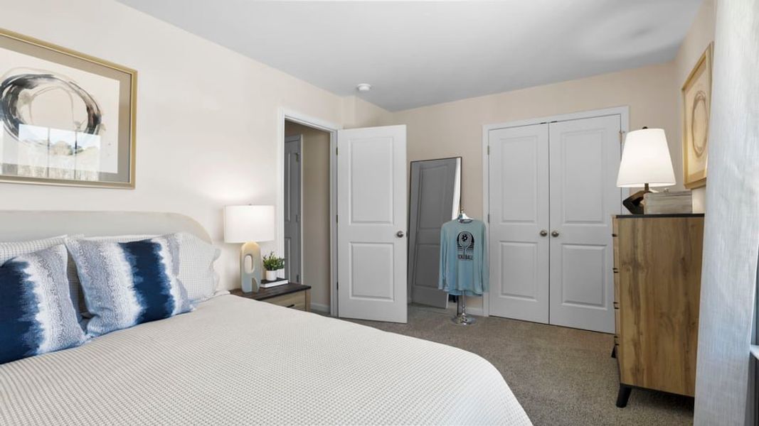 Furnished interior in a model home at Village Grove in Greenville (Image 26).