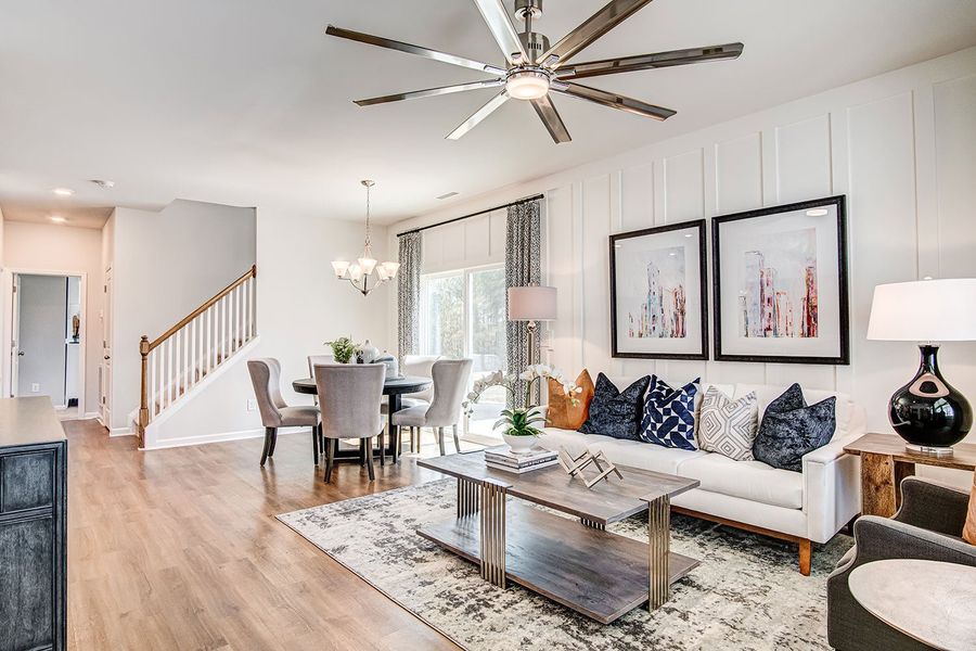 Furnished interior in a model home at Sandy Springs in Aberdeen (Image 28).