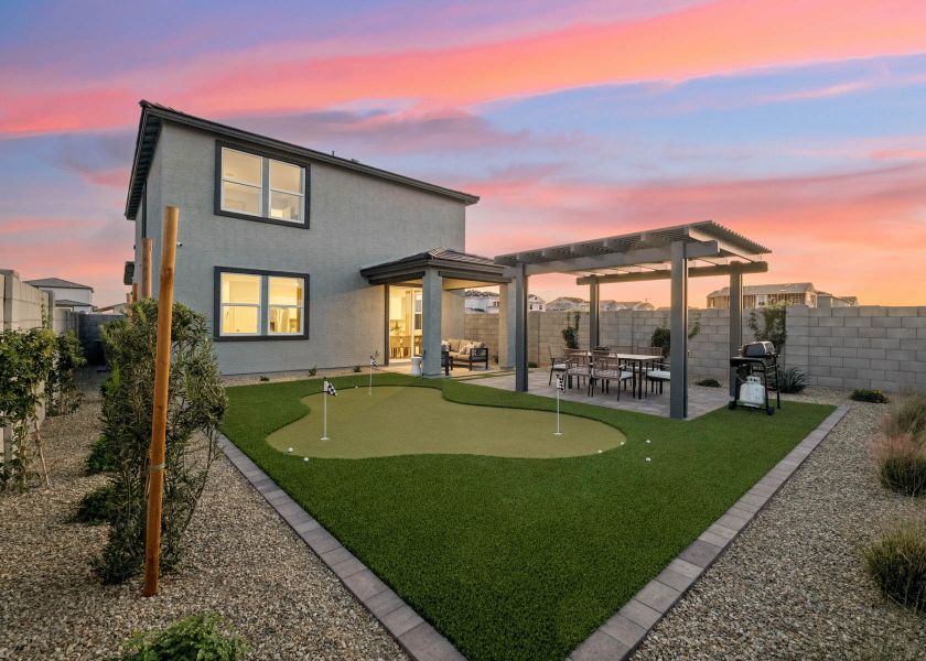 A house with a pool. A house with a pool.