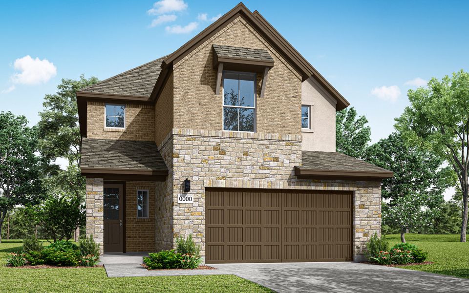 Front exterior of a home in the Flora community, located in Hutto, TX (Image 6).