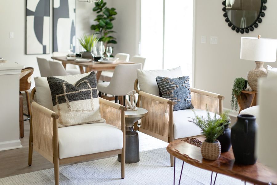 Furnished interior in a model home at Sweetwater in Brunswick (Image 8).