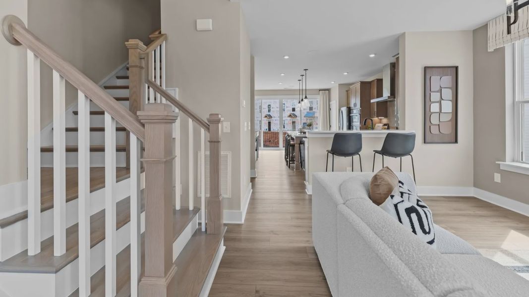 The Landon Plan by DRB Homes in River District Charlotte NC - Living