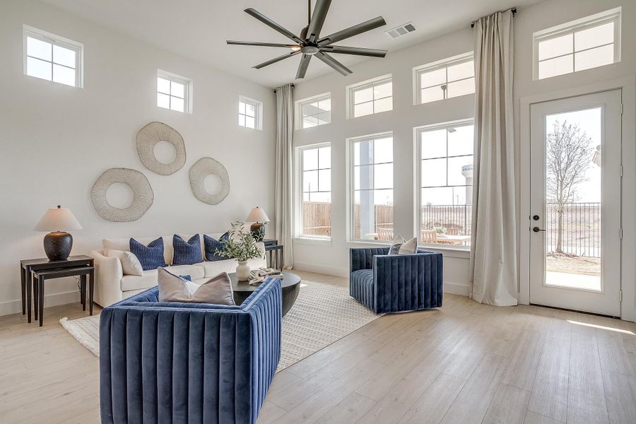 Furnished interior in a model home at MidTowne in Midlothian (Image 20).