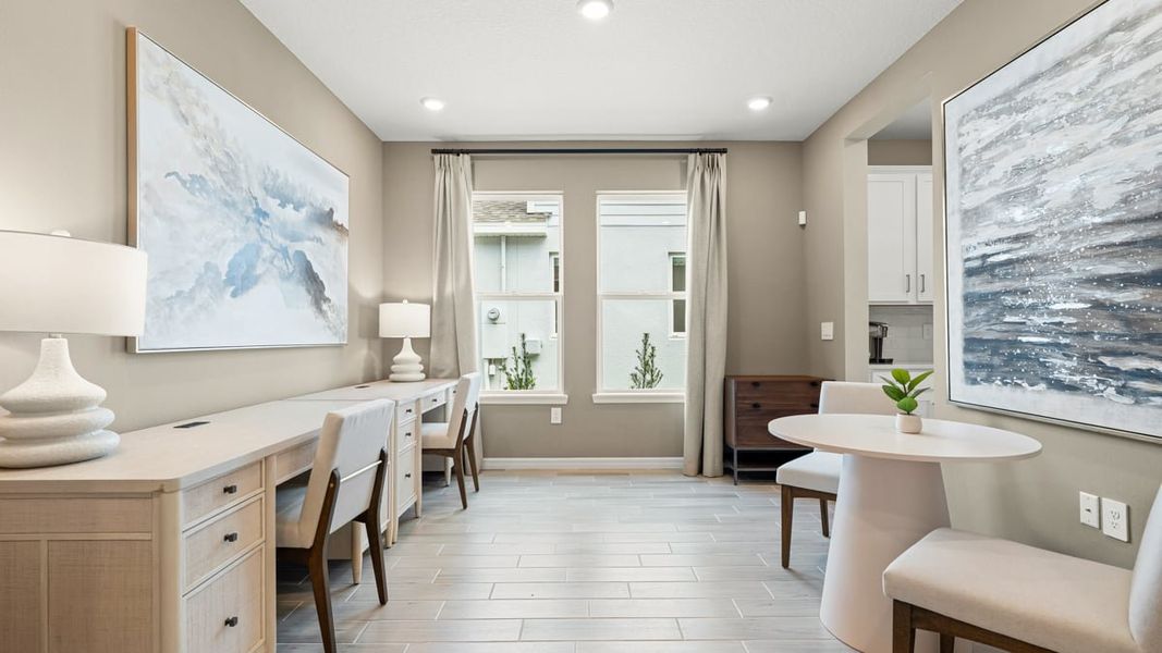 Furnished interior in a model home at Indigo Creek in Apollo Beach (Image 17). Furnished interior in a model home at Indigo Creek in Apollo Beach (Image 17).