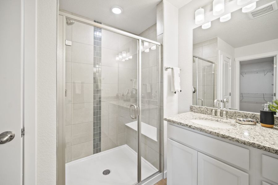 Furnished interior in a model home at The Glen in Colorado Springs (Image 27).