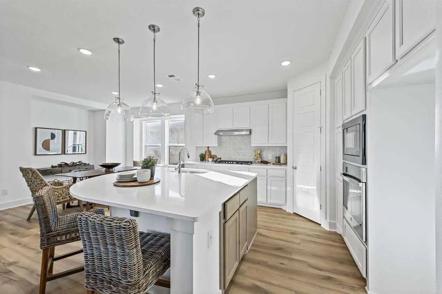 Furnished interior in a model home at Mantua Point: 40ft. lots in Van Alstyne (Image 5).