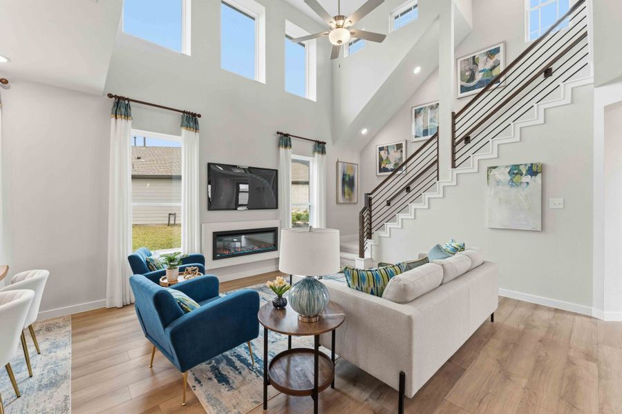 Furnished interior in a model home at Cielo in Cut and Shoot (Image 20).
