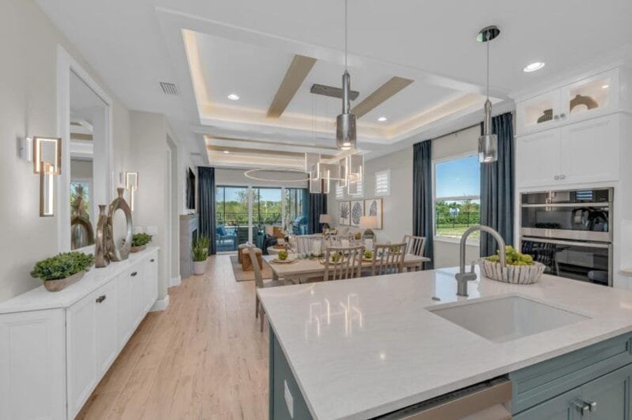 Furnished interior in a model home at The Laurels in Parrish (Image 66).
