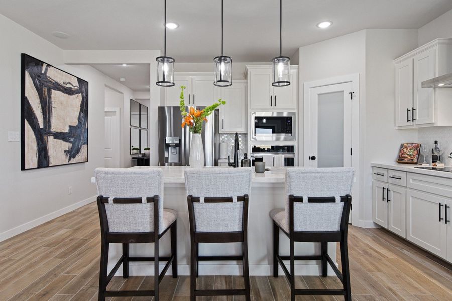 Furnished interior in a model home at Paloma Ranch in Harlingen (Image 5).