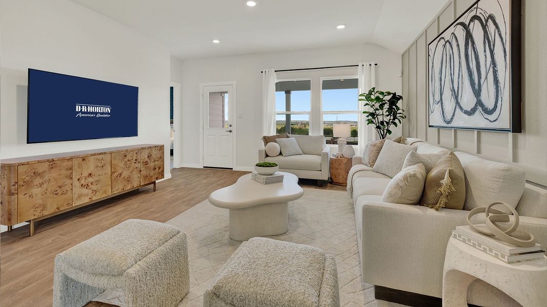 Furnished interior in a model home at Mayfair in New Braunfels (Image 39).