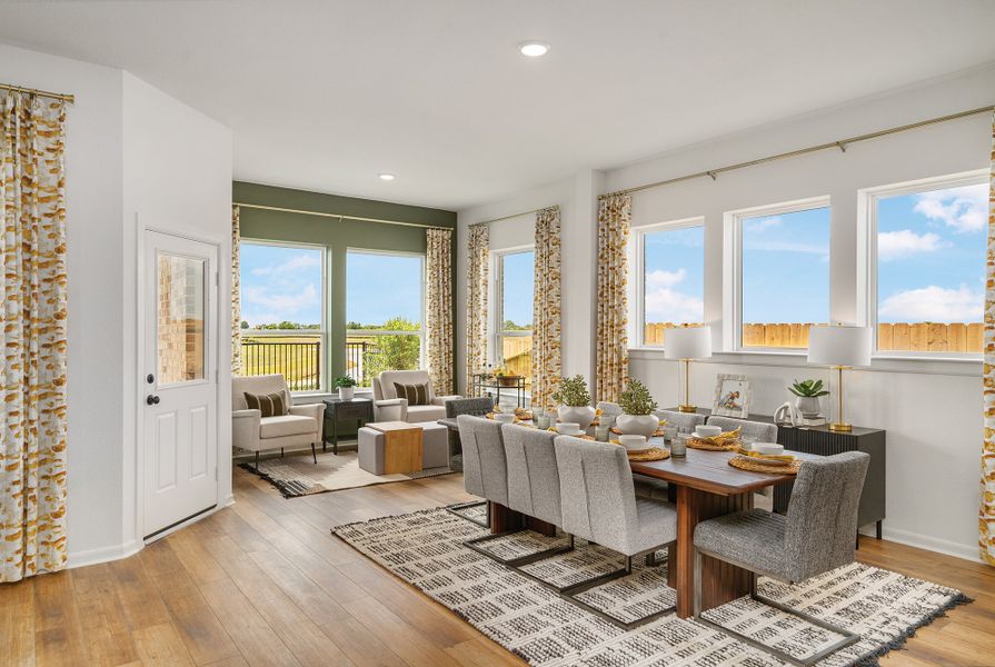 Furnished interior in a model home at Escondido 60' Homesites in Magnolia (Image 5). Furnished interior in a model home at Escondido 60' Homesites in Magnolia (Image 5).