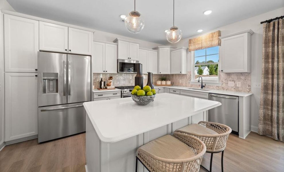 Furnished interior in a model home at Pisgah Park in Kernersville (Image 8).