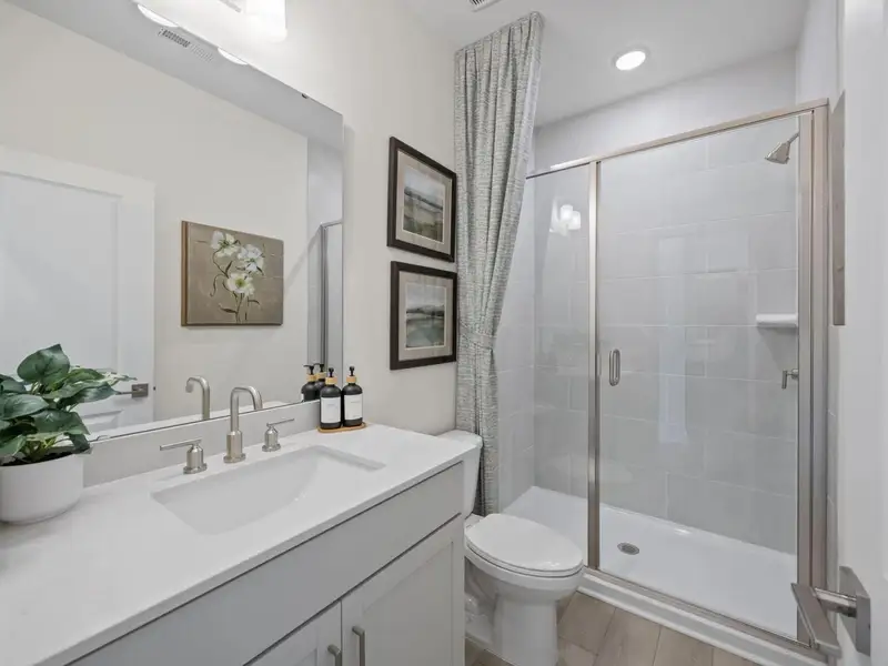 Furnished interior in a model home at Windgate in Mooresville (Image 16). Furnished interior in a model home at Windgate in Mooresville (Image 16).