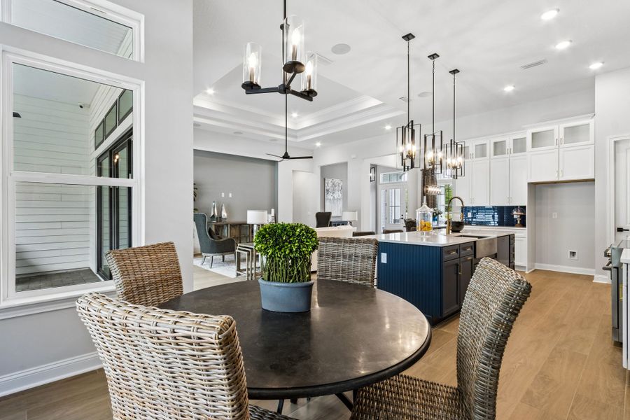 Furnished interior in a model home at Sandy Bluff in Yulee (Image 12).
