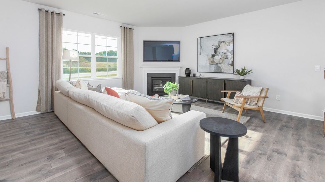 Furnished interior in a model home at Bryson Park in Lexington (Image 15).